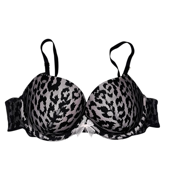 Victorias Secret animal print lace Push Up Bra 36b Animal Print - Picture 1 of 5